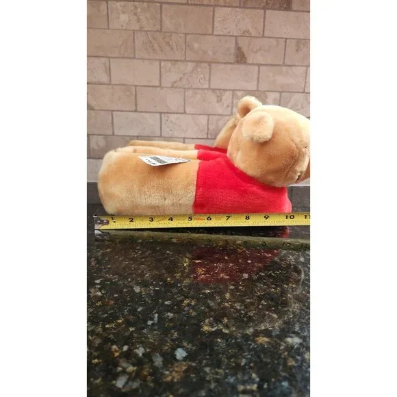 Vintage Disney Winnie the Pooh Size 7-8 Plush Fuzzy Unisex Slippers Shoes - Picture 5 of 6